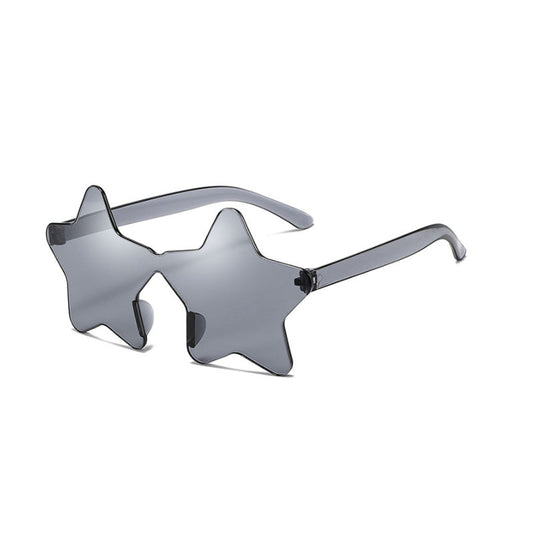 Star Shape Rimless Party Sunglasses + Case