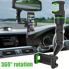 360 Rotation Car Rearview Mirror Phone Holder Mount