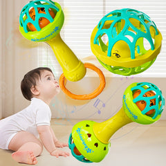 3pcs Infant Hand Rattle Toy Set Vibrating Rattles for Babies 0-3 Years