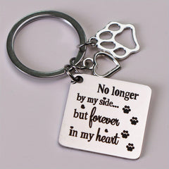 Pet Memorial Keychain for Dog and Cat - Remembrance Gift