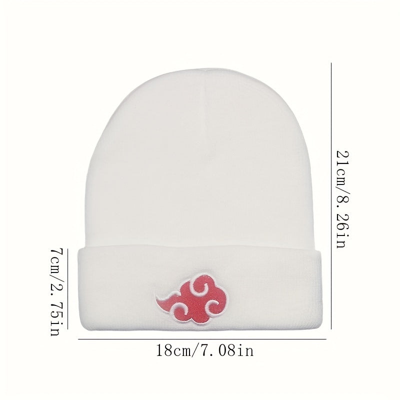 Embroidered Knitted Wool Hat for Men and Women