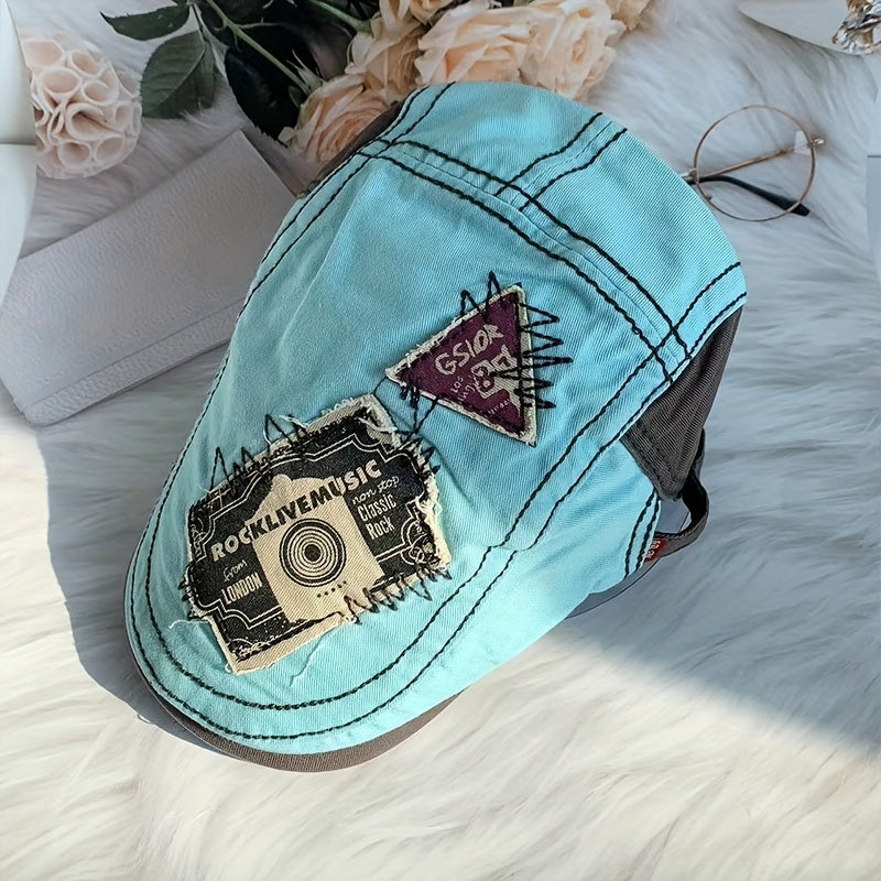 Adjustable Ear Protection Newsboy Cap Punk Style
