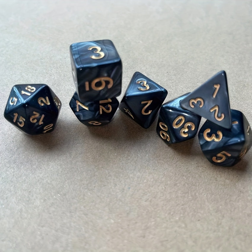 7pcs Faceted Dice Board Game TRPG Running Group Game Accessories
