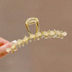 Opal Rhinestone Hair Claw Shark Claw Head Jewelry Hair Accessories For Women