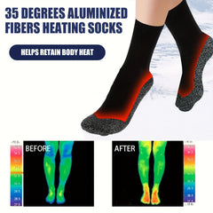 Fiber Heating Socks - Warm & Comfortable Cold Protection