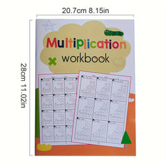 YUYNLEP 2D Multiplication Workbook with Daily Timed Math Tests