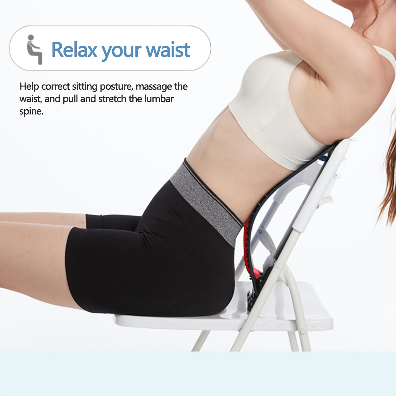 Adjustable Yoga Waist Massager for Back Pain Relief