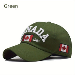 Canada Maple Leaf Baseball Cap Vintage Dad Hat Hip Hop Adjustable Sun Hat