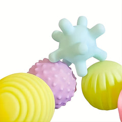 6pcs Children's Toy Balls Soft Rubber Splashing Sound Baby Hand Holding Toy