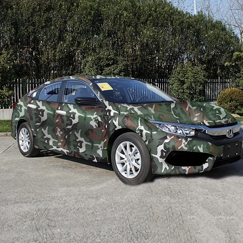 Digital Army Green Camouflage Car Wrap Foil Military Pixel Car Sticker Decal