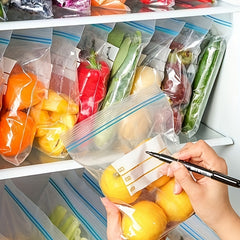 130pcs Double Sealing Food Storage Bags Clear Storage Bag For Snacks Nuts