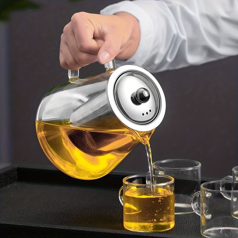 Heat Resistant Glass Teapot Thickened Filter Liner Teapot 550ml