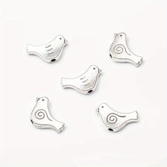 10pcs Butterfly Flower Owl Alloy Spacer Beads For DIY Jewelry Making