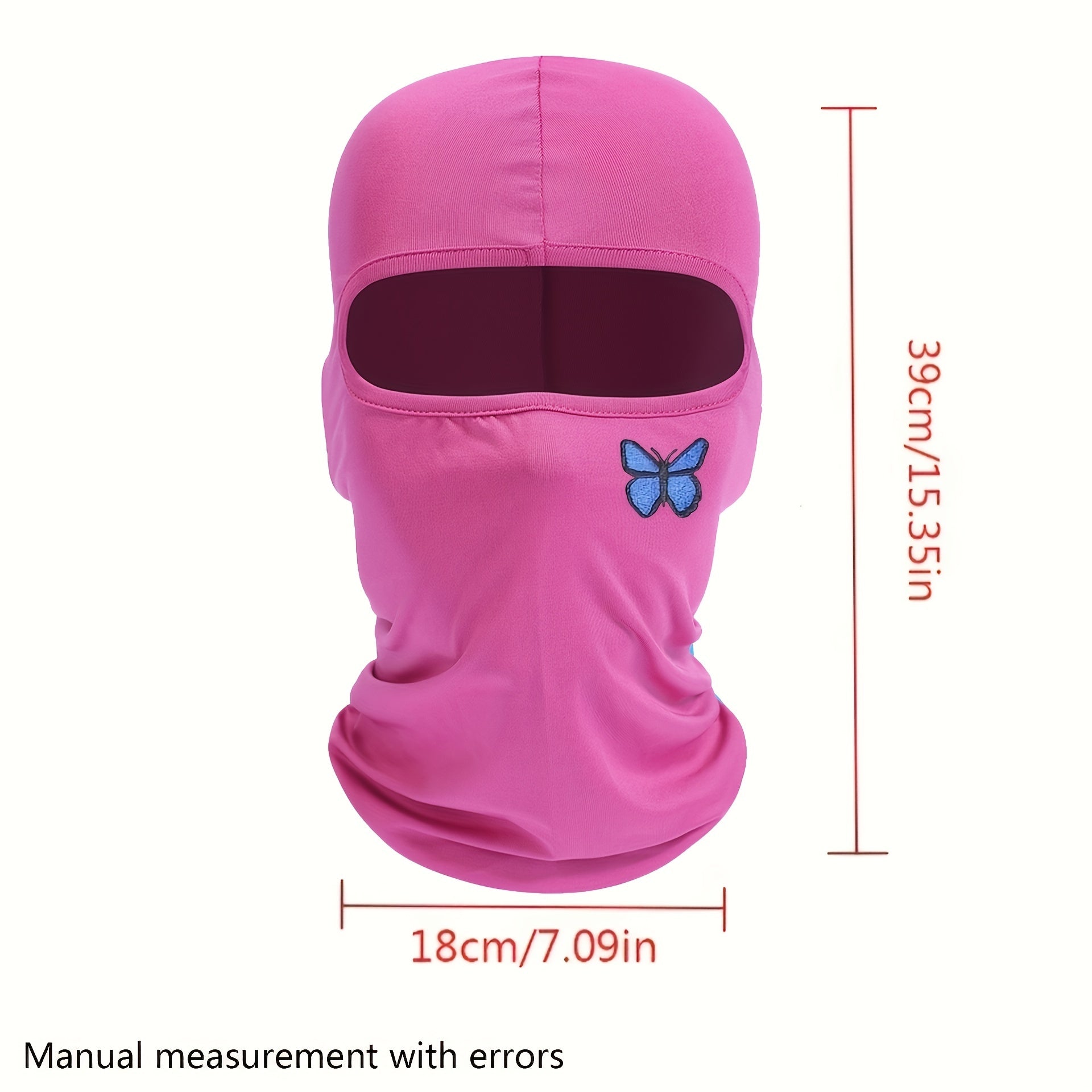 Butterfly Embroidery Balaclava Hip Hop Ski Mask Outdoor Sports