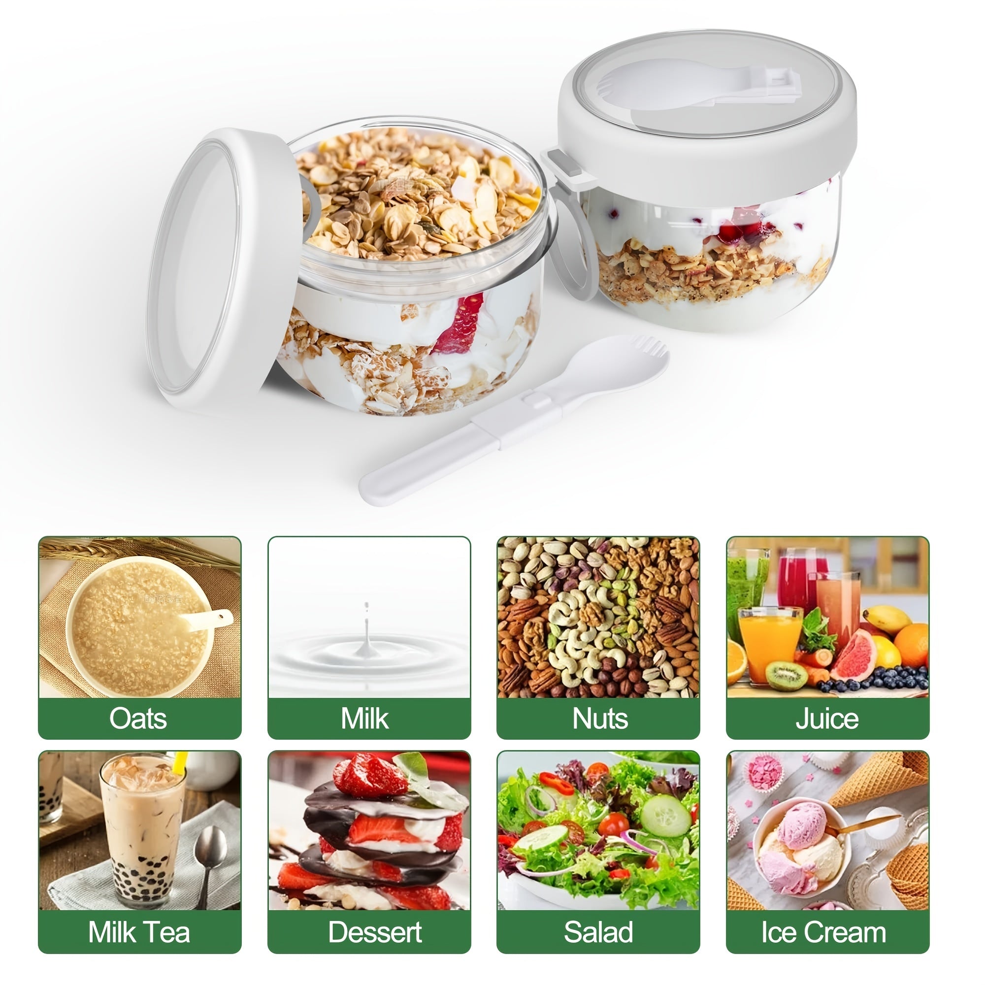 Leak Proof Food Jar Portable Breakfast Cups