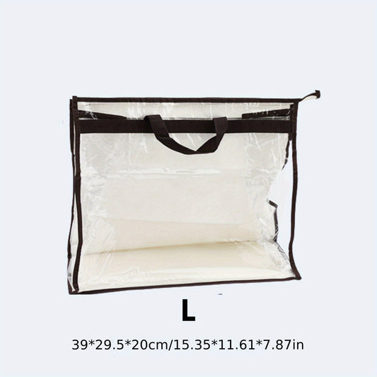 Clear Dust Bag for Handbags S M L XL Purse Storage Organizer