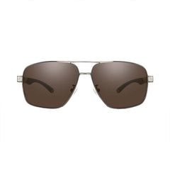 HD Polarized Men's Double Bridge Sunglasses Gray