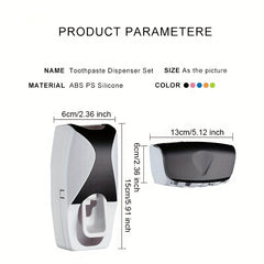 Automatic Toothpaste Dispenser and Toothbrush Holder