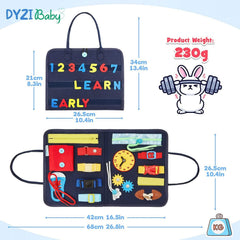 DYZI Busy Board - Sensory Travel Toy - Early Development Toy