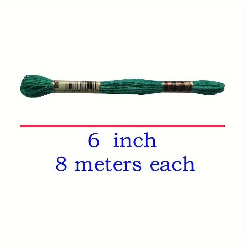 482 Colors 8m Double Standard Polyester Cross Stitch Embroidery Thread