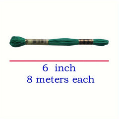 482 Colors 8m Double Standard Polyester Cross Stitch Embroidery Thread