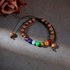 7 Chakra Reiki Healing Bracelet Energy Yoga Beads Bangle