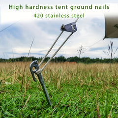 8pcs 420 Stainless Steel Ground Nails Camping Tent Canopy Stakes
