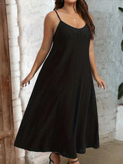  Eyelet Embroidered Maxi Cami Dress