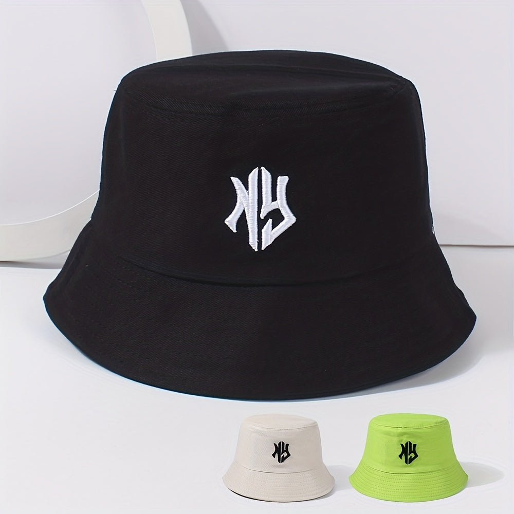 Gothic Embroidery Bucket Hat Unisex Lightweight Hip Hop Cap