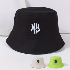 Gothic Embroidery Bucket Hat Unisex Lightweight Hip Hop Cap