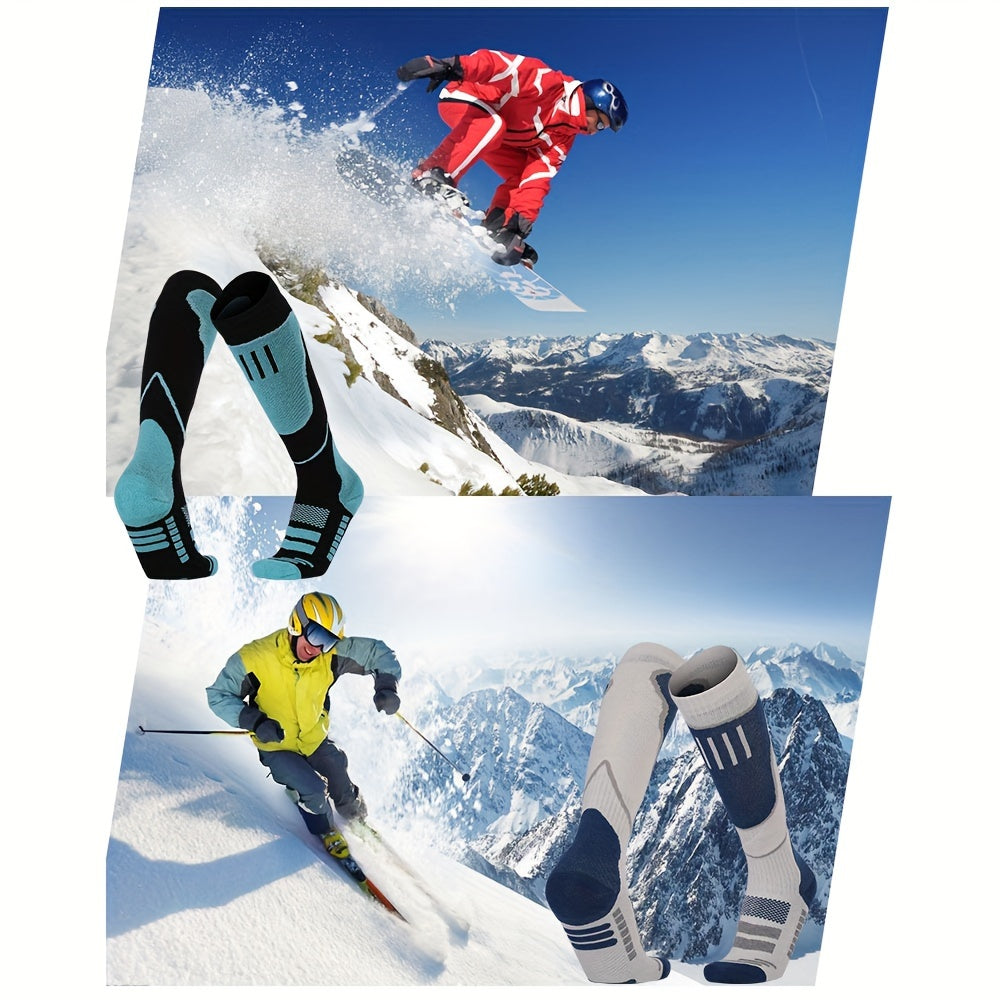 Thickened Mid calf Snow Socks for Men and Women