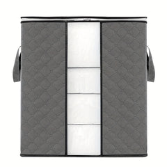 Large Capacity Storage Box Zipper Dustproof Organizer Clothes Container