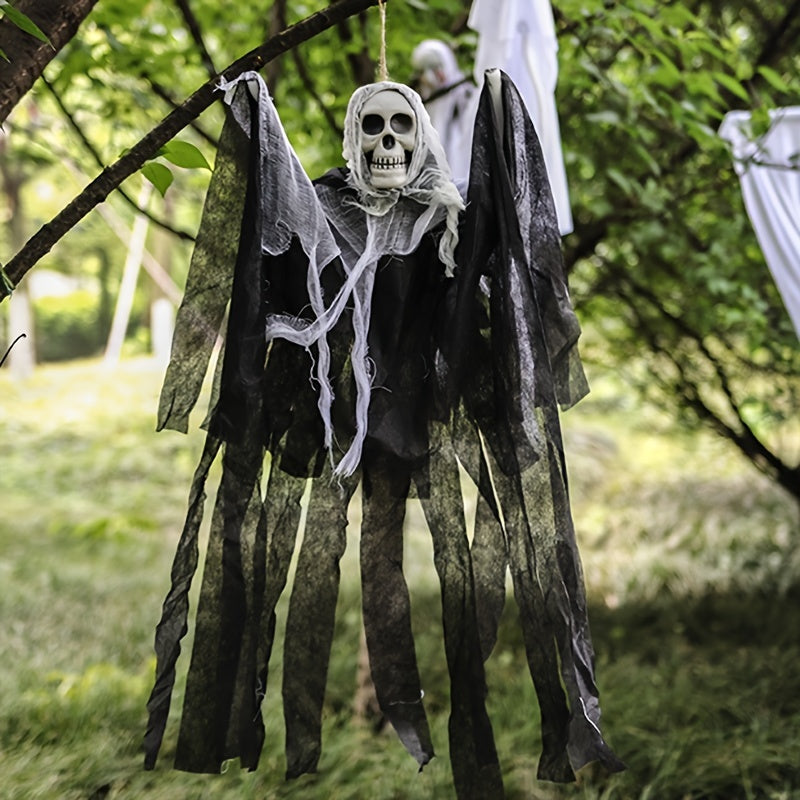 Halloween Hanging Ghost Skull Gauze Horror Props