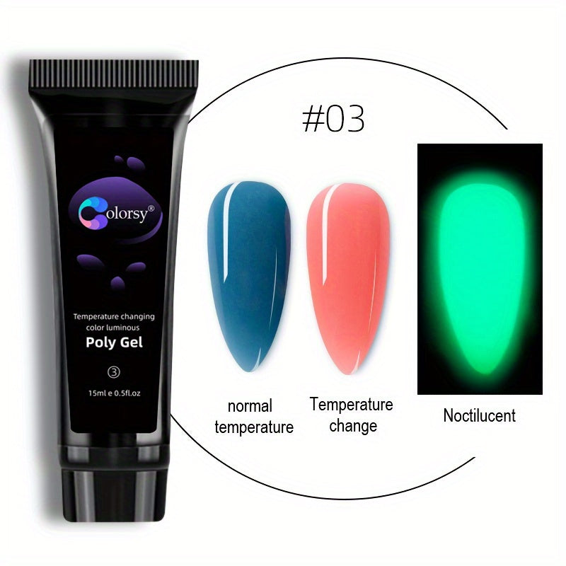 15ml Temperature Sensitive Nail Extension Gel Kit with Tips