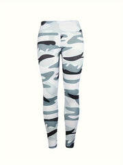 Camouflage Pattern Yoga Leggings High Stretch Fitness Pants