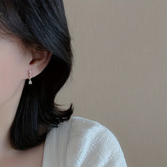 Zircon Stud Earrings 14K Plated Daily Wear Jewelry