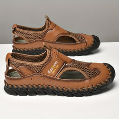 Men's Mesh Hollow Out Sandals Breathable Rubber Sole