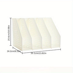 4 Pairs Folding File Frame Telescopic Bookshelf Installation File Rack