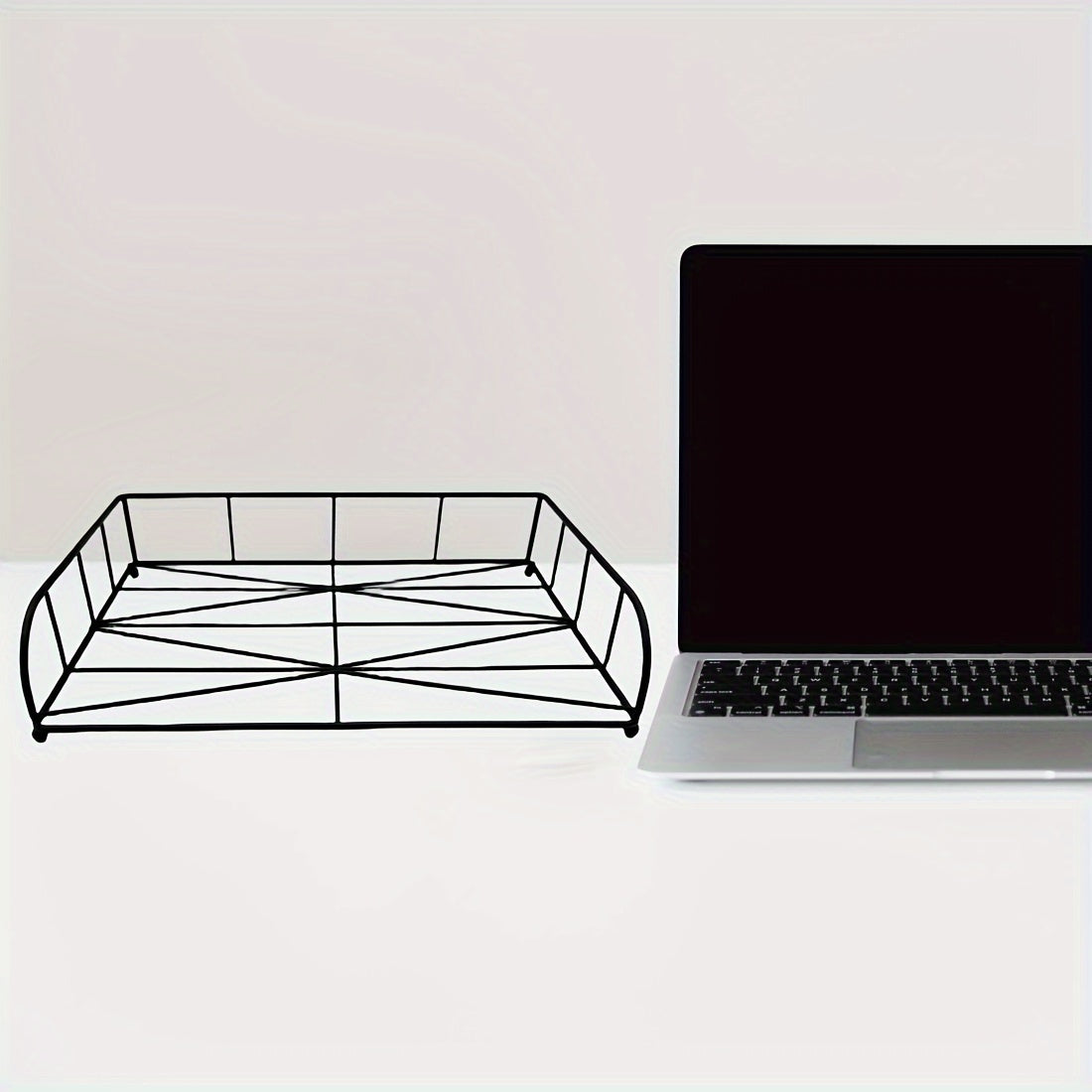 2pcs Desk File Organizer Tray Stackable Paper Letter Tray Office Document Holder