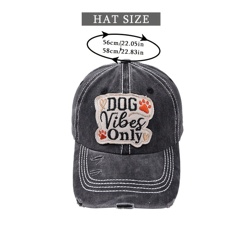 Vintage Washed Baseball Cap Outdoor Sunshade Patch Cap Unisex Distressed Cap