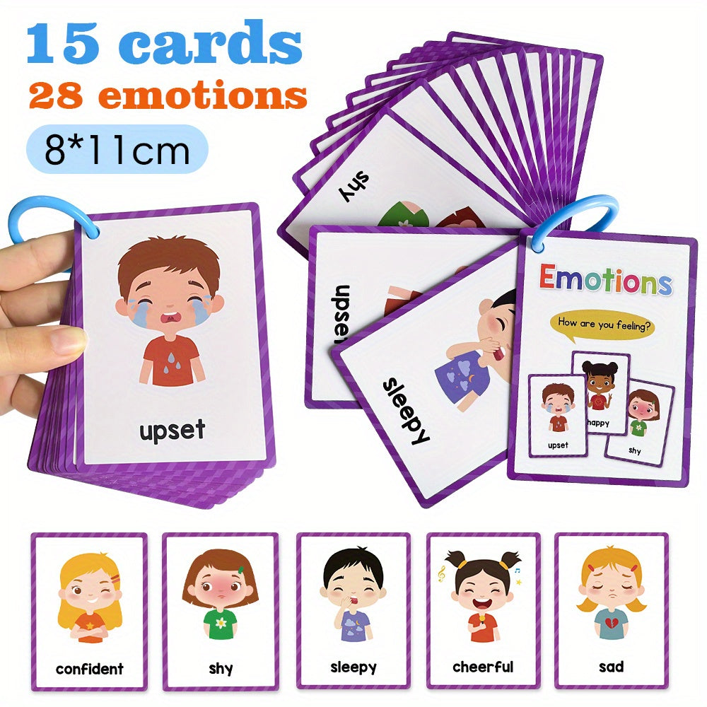 Toddler Flashcards: Daily Routines & Emotions, Preschool Learning