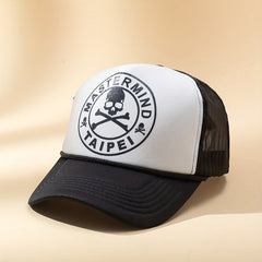 Mens Skull Breathable Baseball Cap