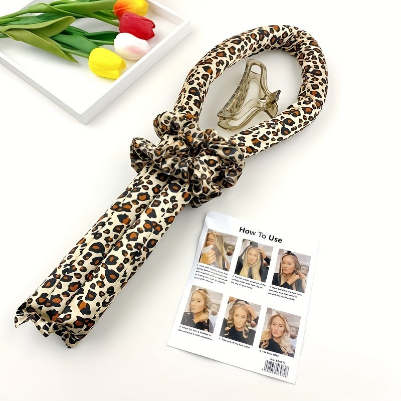 4pcs Long Hair Rollers Headband Heatless Soft Foam Curling Tool