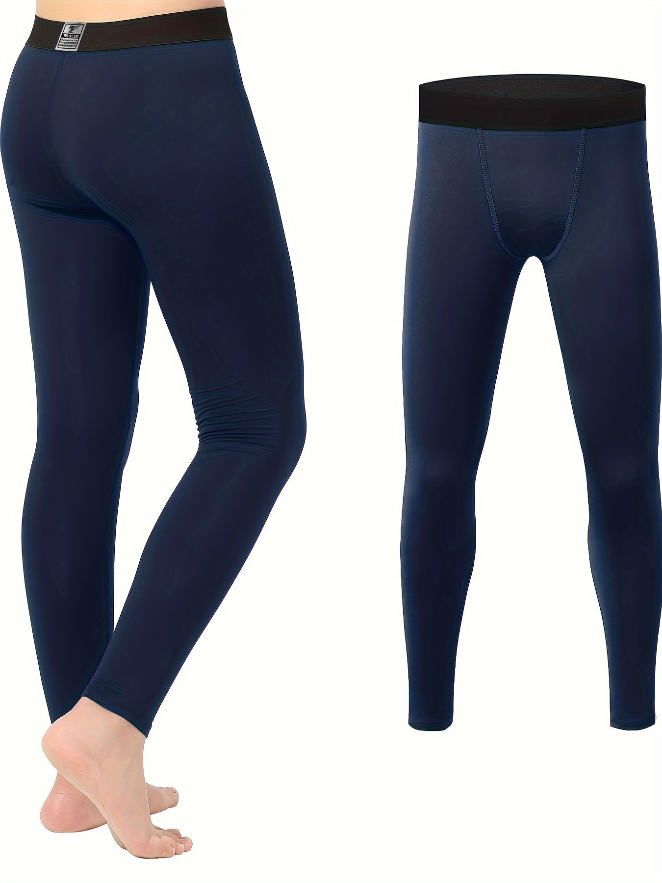 TELALEO Youth Compression Leggings Athletic Base Layer Moisture Wicking