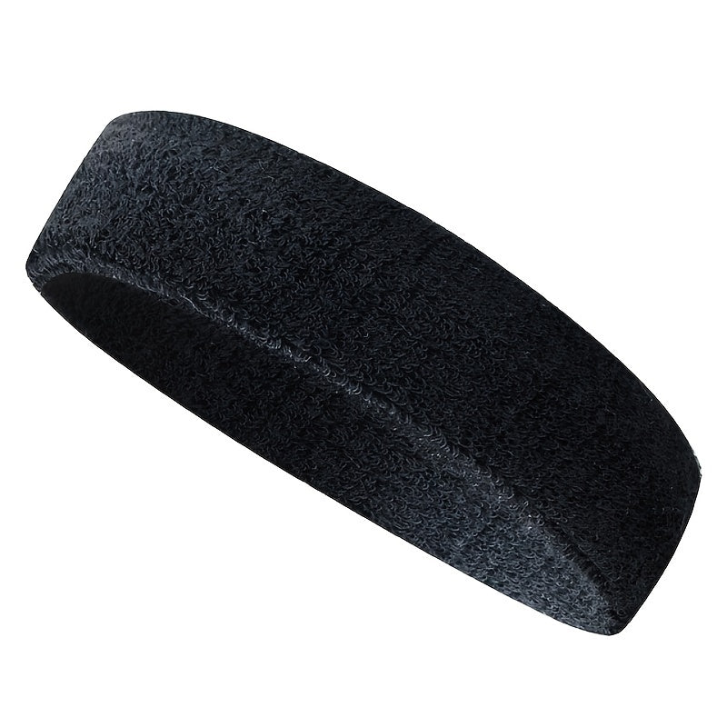 Cotton Sport Headband Non slip Elastic Sweatband