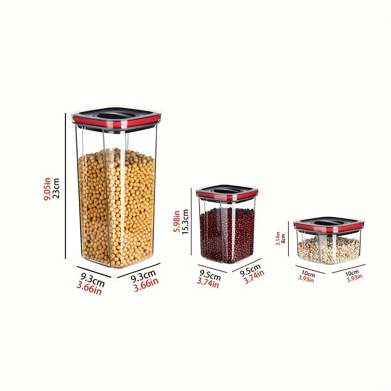 Airtight Food Storage Containers with Rotating Lids