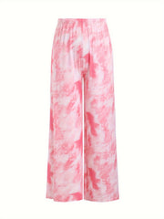  Tie Dye Pajama Set Short Sleeve Tee & Pants