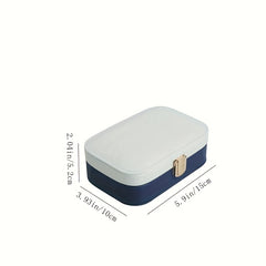 Stylish Jewelry Storage Box Travel Portable Storage Bag Solid Necklace Organizer