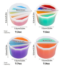Silicone Split Cup for Acrylic Paint Pouring - Create Beautiful Fluid Art
