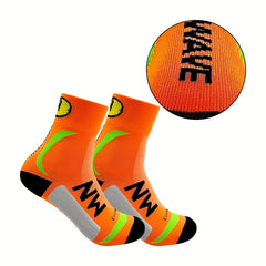 Breathable Mid Calf Cycling Sports Socks Men Women